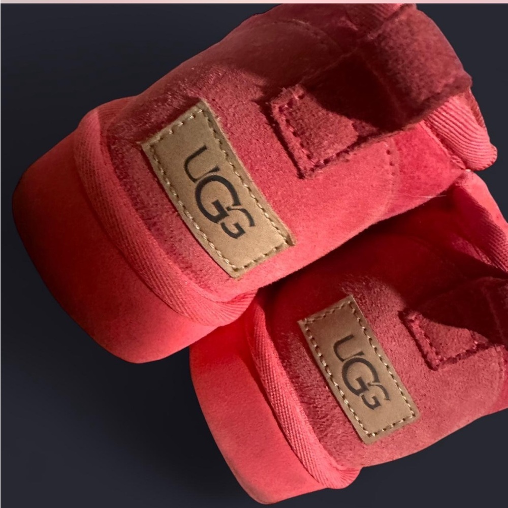 UGG Vibrant Red Suede Booties
